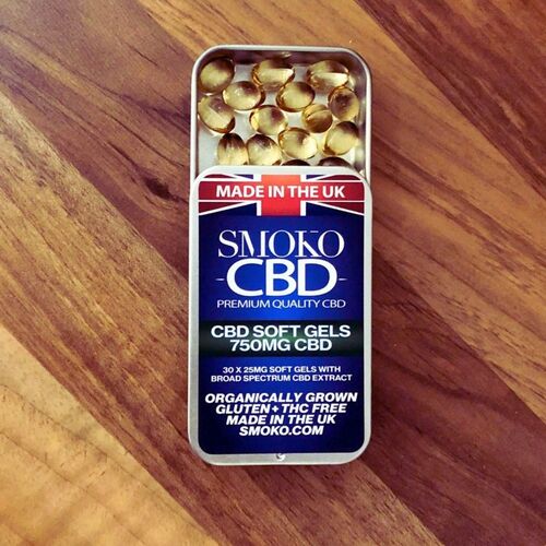 750MG CBD Soft Gels from SMOKO CBD