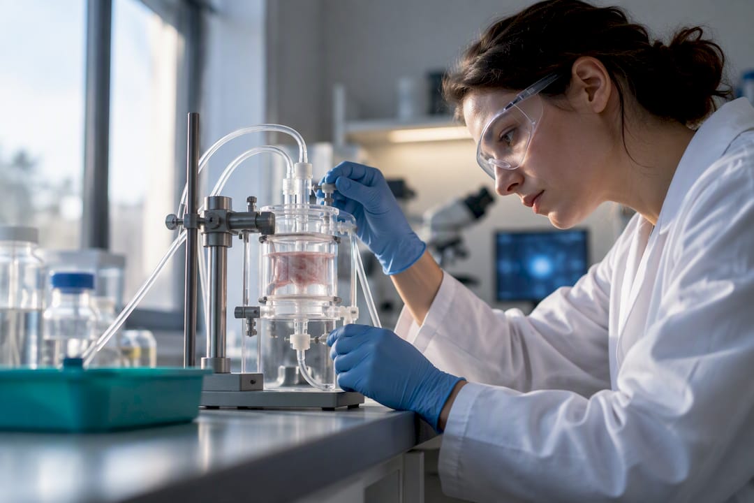 Placental transfer research apparatus in laboratory