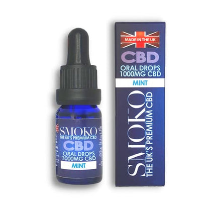 SMOKO's 1000MG CBD Oils are made from the highest quality CBD extract from organically grown cannabis sativa plants and are Vegan Friendly
