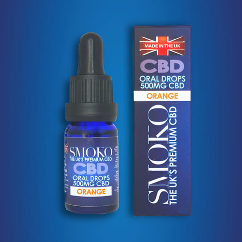 SMOKO's Orange flavoured 500MG CBD Oils are made from the highest quality CBD extract from organically grown cannabis sativa plants