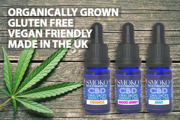 SMOKO CBD Oral Drops come in a range of amazing flavours and CBD strengths